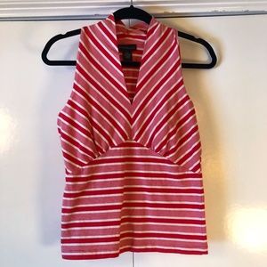 NWOT Rafaella Striped Racerback Top
